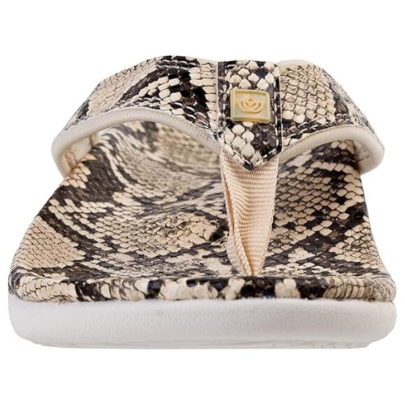 Elegant Snake Print Women's Sandals - Picture 2 of 6